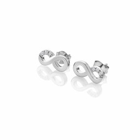 Hot Diamonds Much Loved Sterling Silver Infinity Stud Earrings
