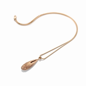 Hot Diamonds Quest Rose Gold Plated Filigree Teardrop Pendant