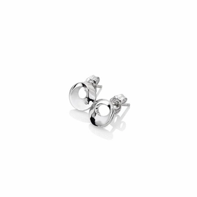 Hot Diamonds Quest Sterling Silver Circle Simple Stud Earrings