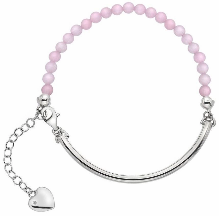 Hot Diamonds Trend Sterling Silver Rose Quartz Festival Bracelet