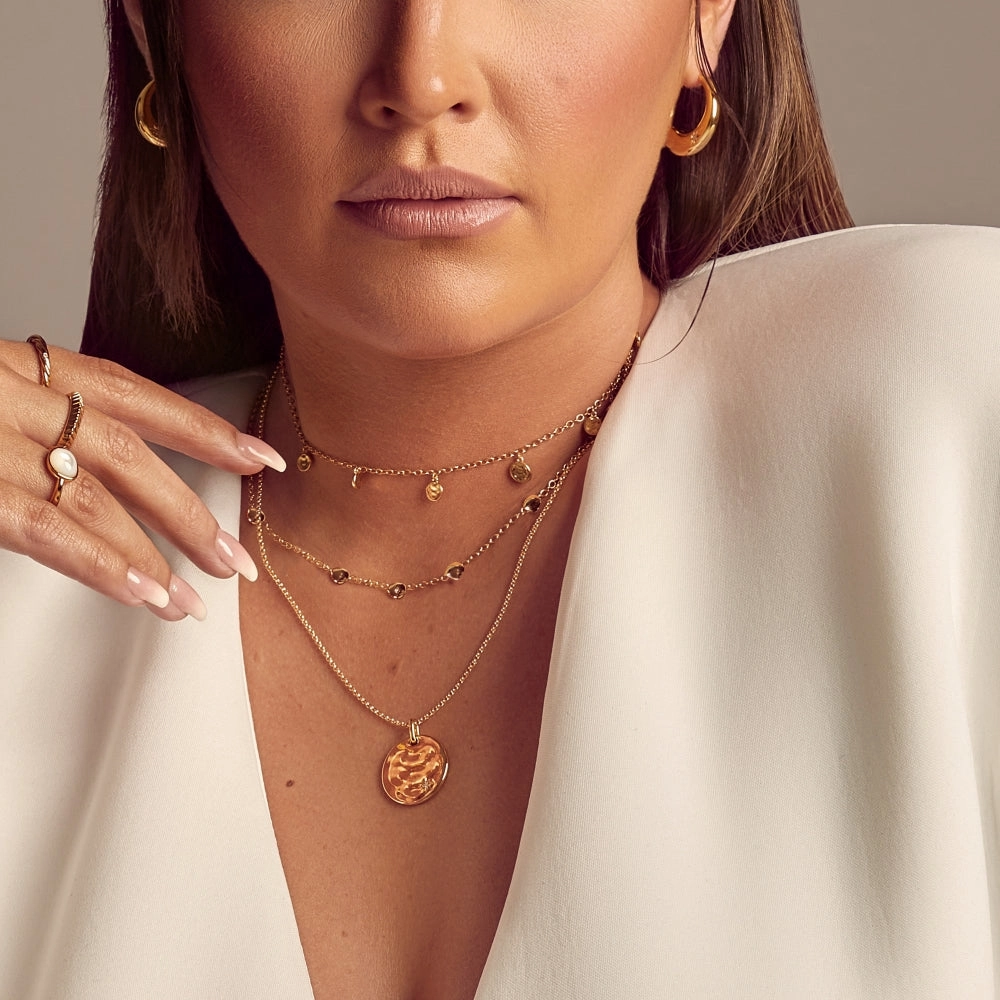Hot Diamonds x Jac Jossa Beach Gold Plated Sterling Silver Necklace