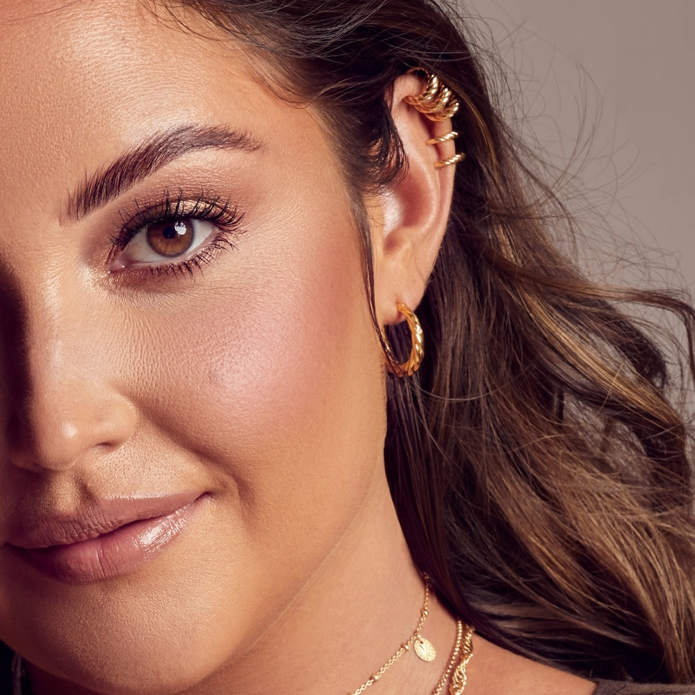 Hot Diamonds x Jac Jossa Entwine Gold Plated Sterling Silver Double Ear Cuff