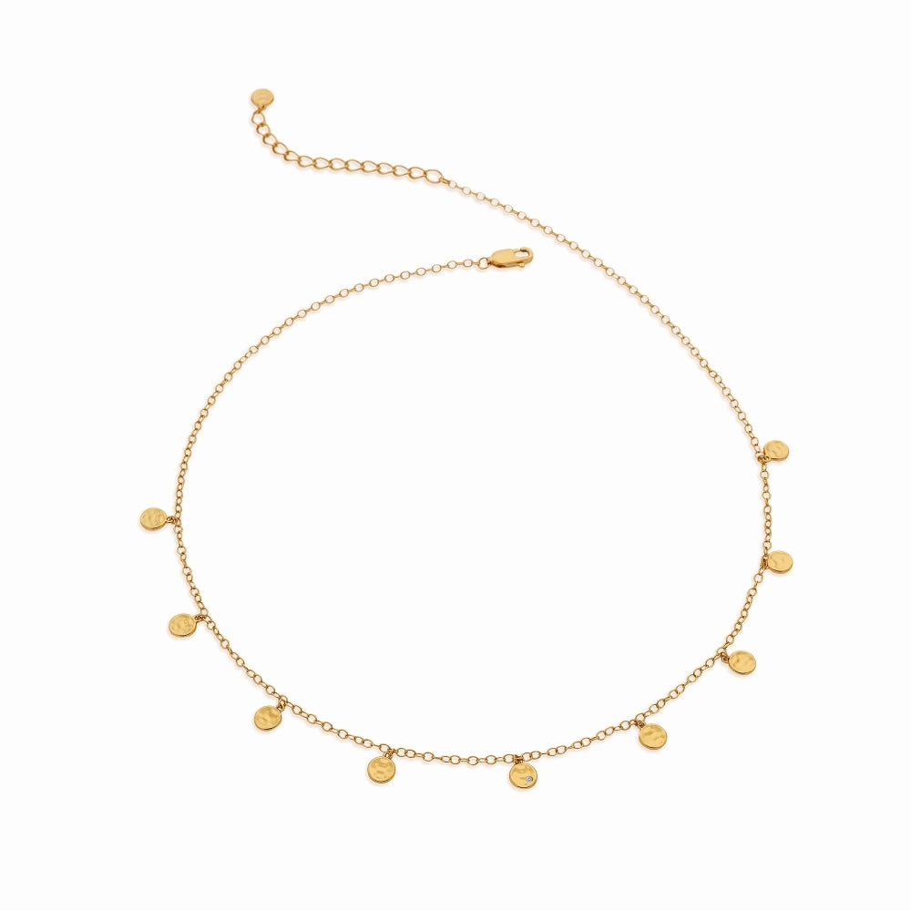 Hot Diamonds x Jac Jossa Lunar Gold Plated Sterling Silver Necklace