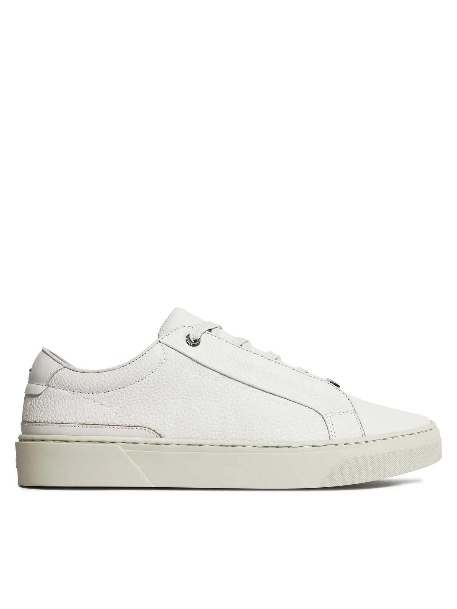 Hugo Boss Men Sneakers Gary White Leather Rubber Sole Tennis Lace Up New