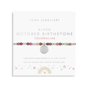 Kids A Little October Birthstone Silver Plated Bracelet C791