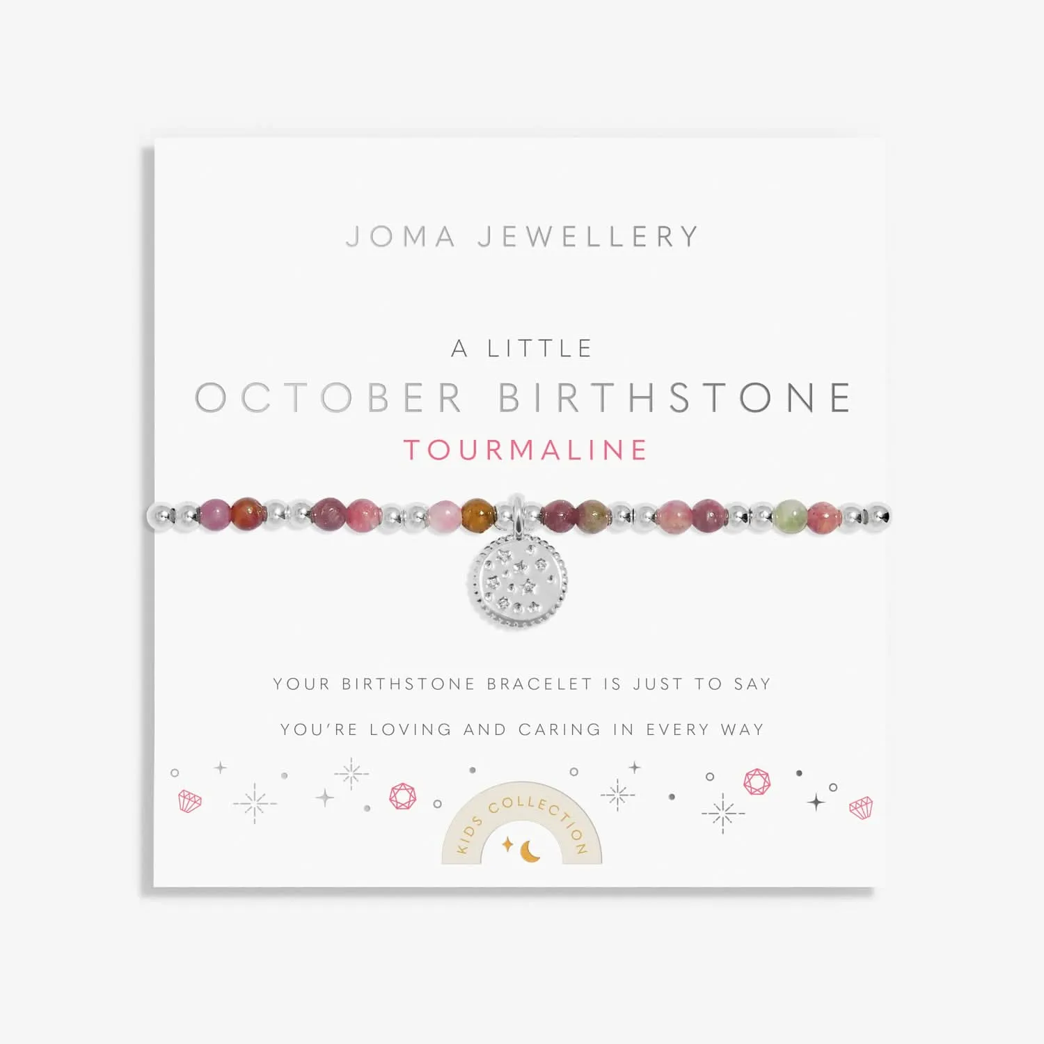 Kids A Little October Birthstone Silver Plated Bracelet C791