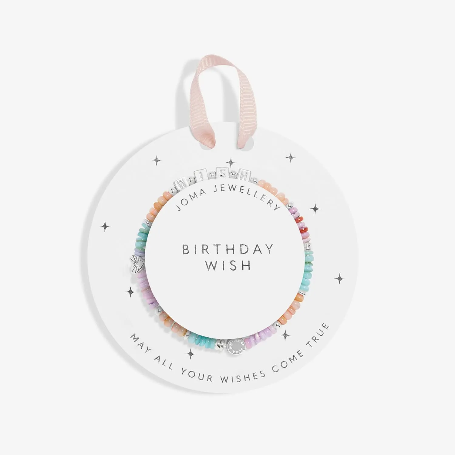 Kids Happy Little Moments Birthday Wish Silver Plated Bracelet C736