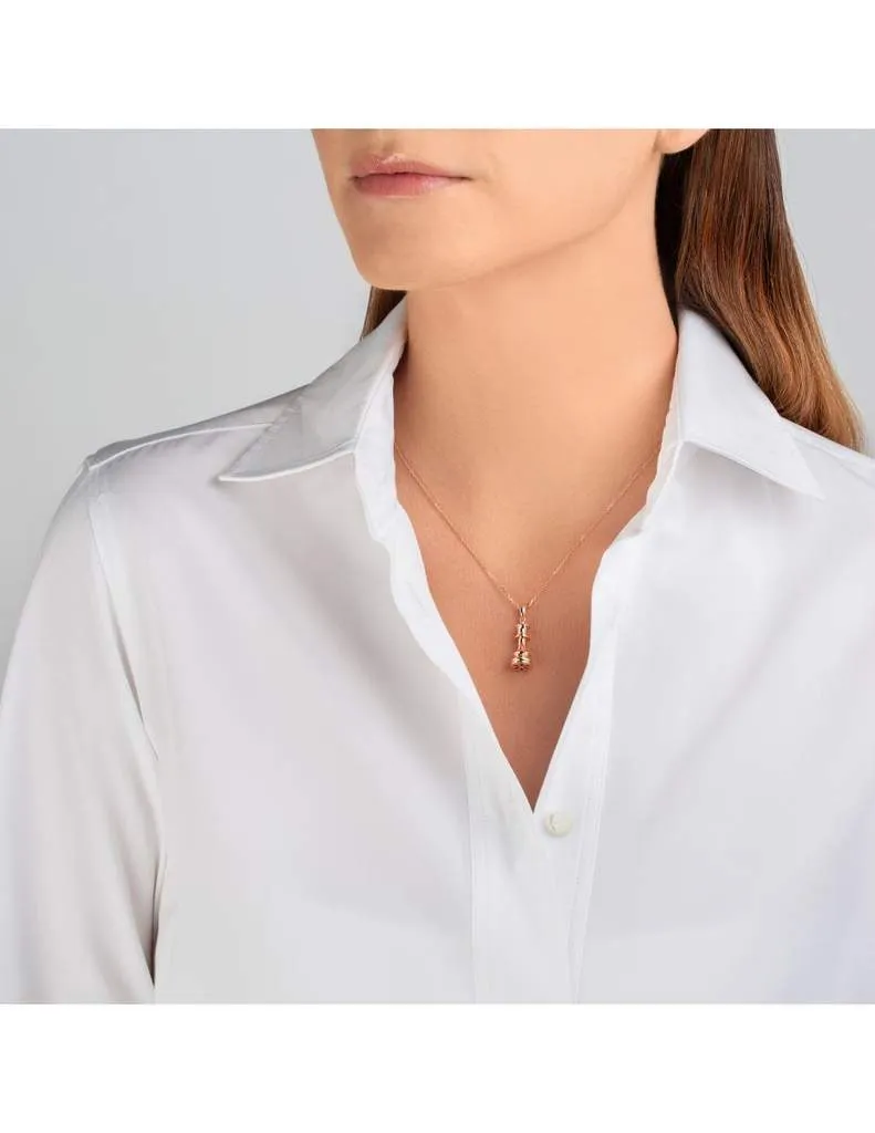 Ksenia Mirella The Queen Yellow Gold Chess Necklace