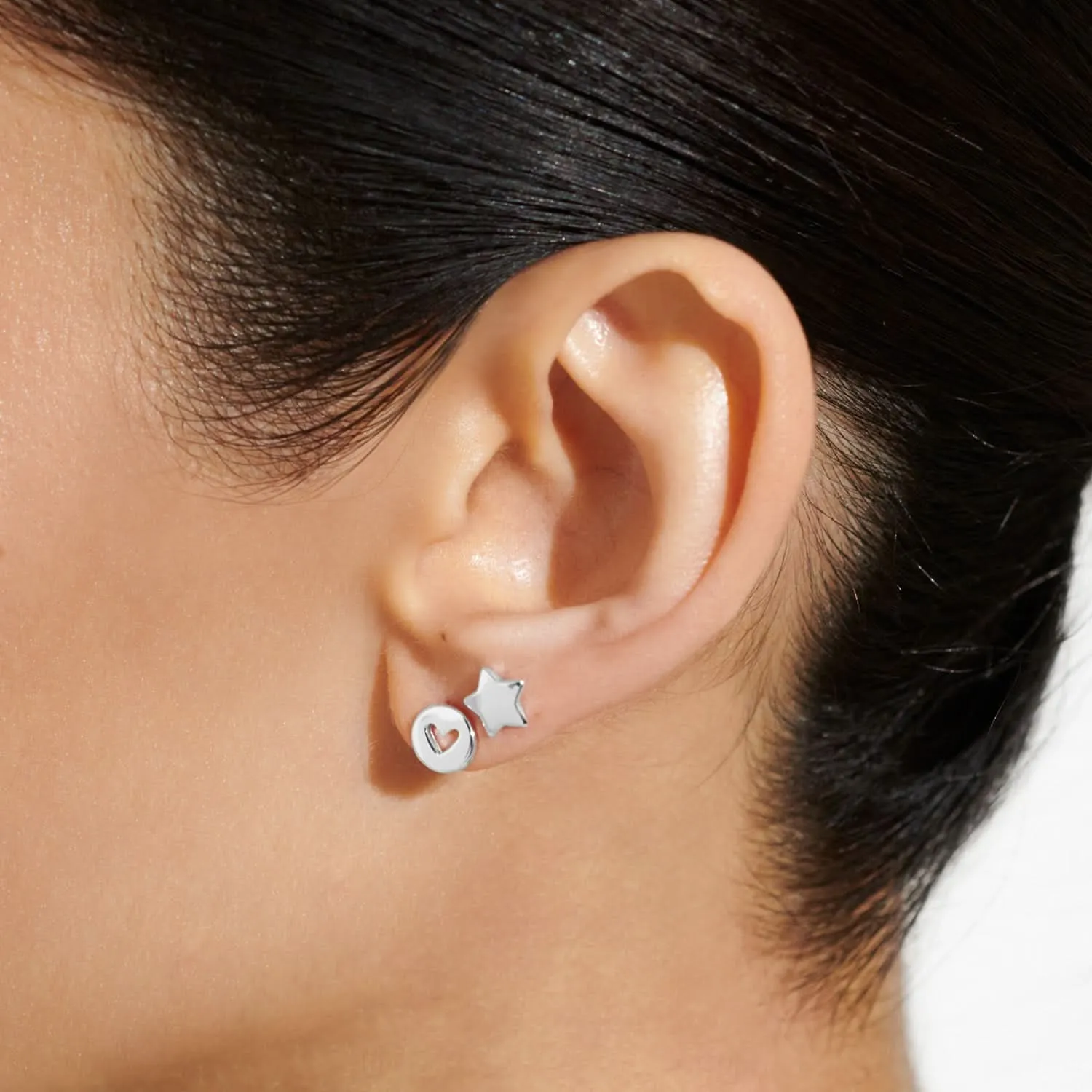 Lifes A Charm Birthday Silver Plated Earrings 7860