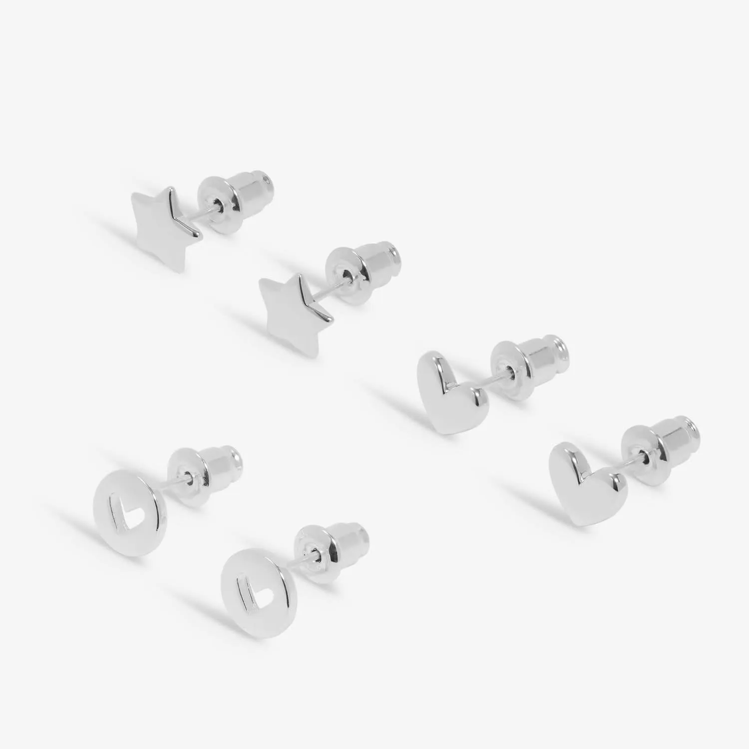 Lifes A Charm Birthday Silver Plated Earrings 7860