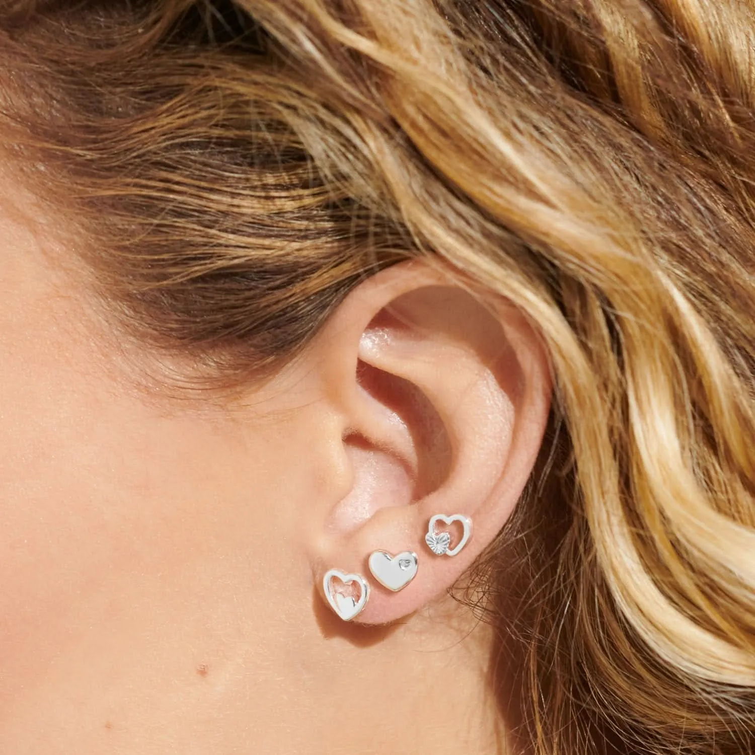 Lifes A Charm Daughter Silver Plated Earrings 7862