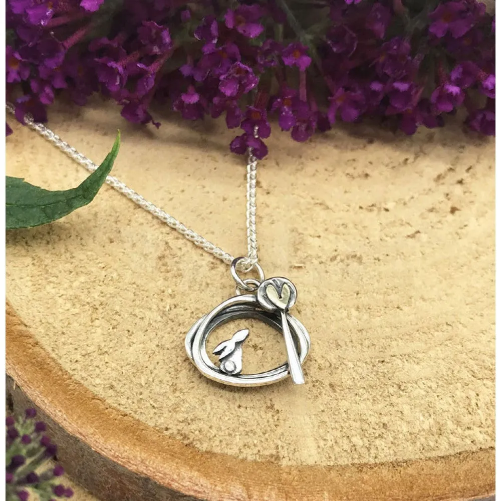 Linda Macdonald Into the Woods Sterling Silver 9ct Gold Necklace