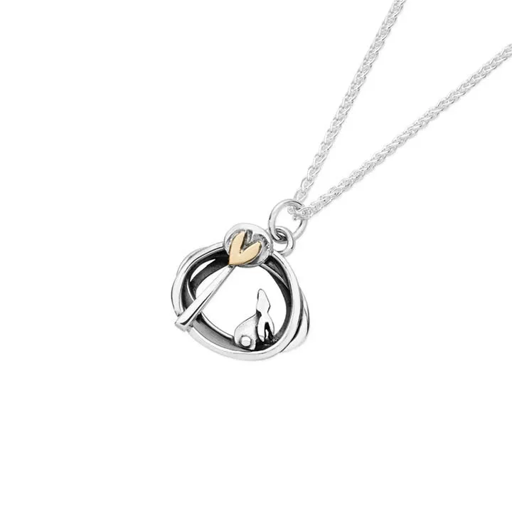 Linda Macdonald Into the Woods Sterling Silver 9ct Gold Necklace