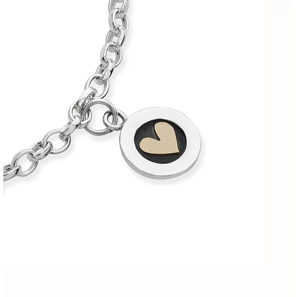 Linda Macdonald Meadow Sterling Silver 9ct Gold Bracelet