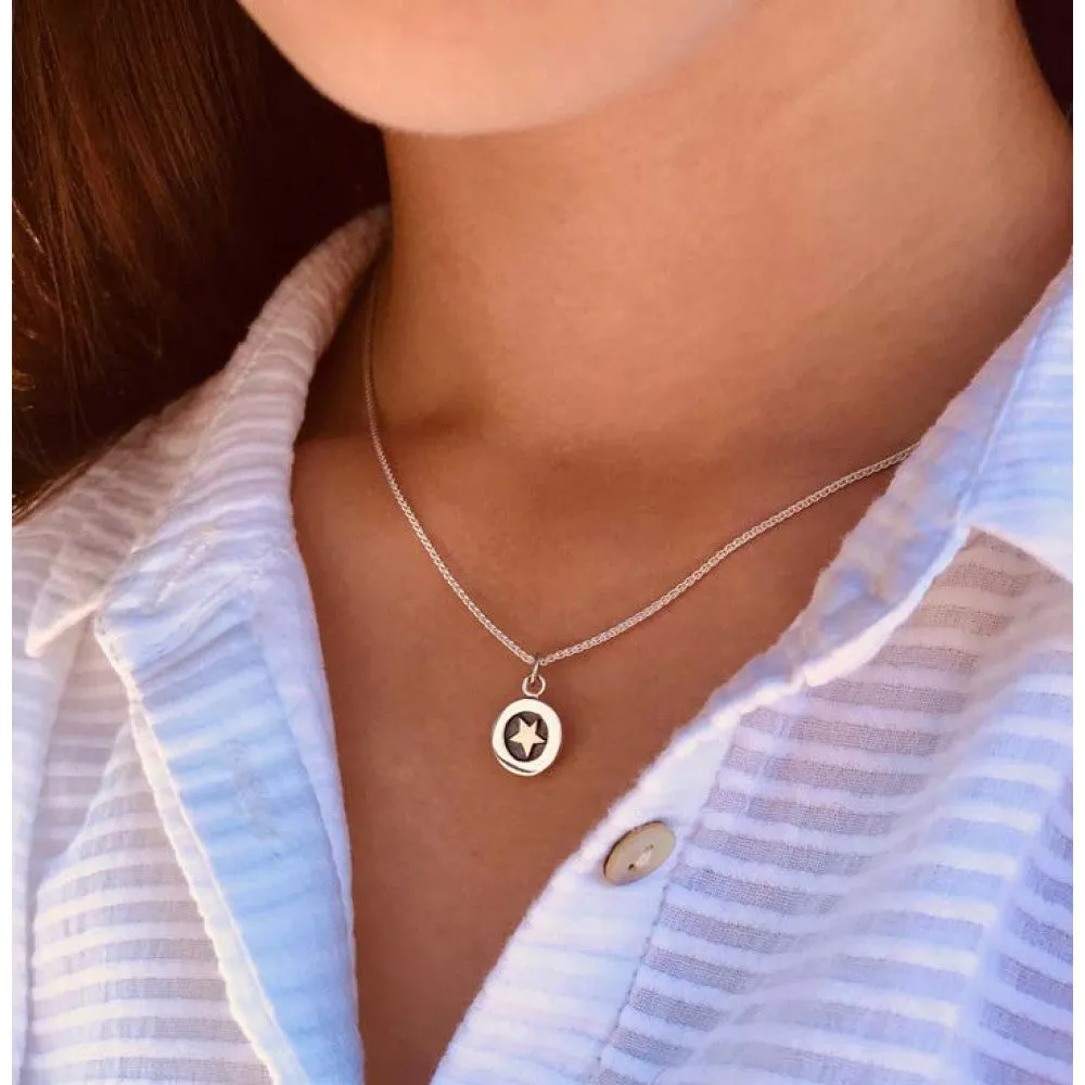 Linda Macdonald Twilight Sterling Silver 9ct Gold Necklace