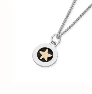 Linda Macdonald Twilight Sterling Silver 9ct Gold Necklace