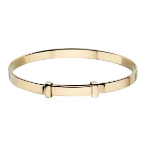 Little Star Flores Gold Plated Sterling Silver Baby Bangle