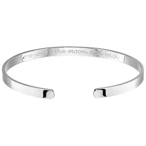 Little Star Sterling Silver Selene Love You Adult Open Bangle