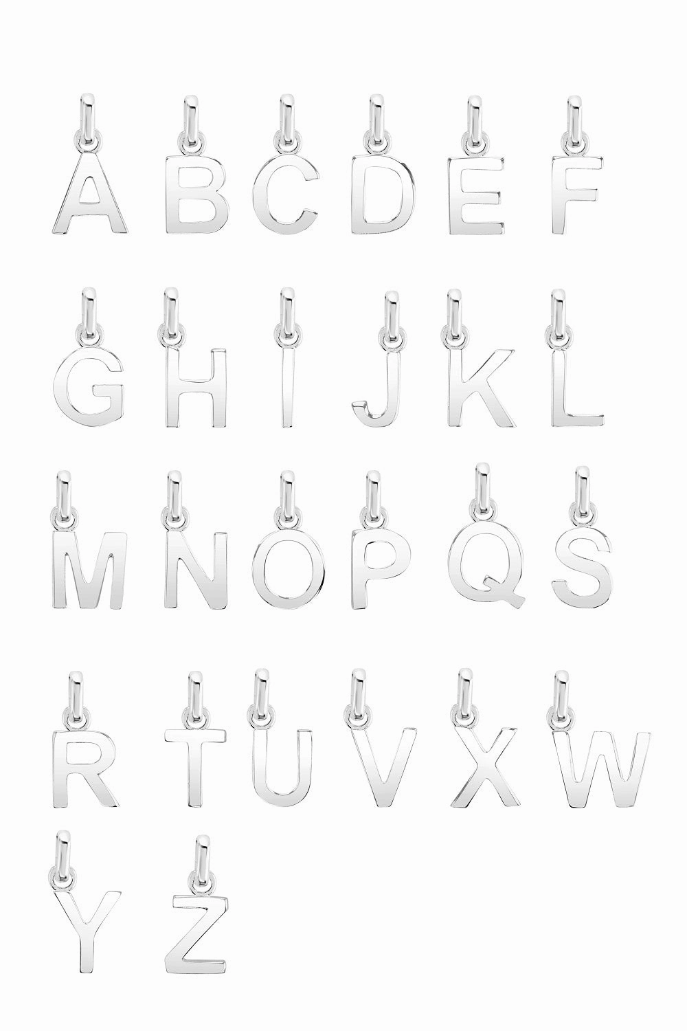 Little Star Sterling Silver Alphabet Letter Customisable Pendant