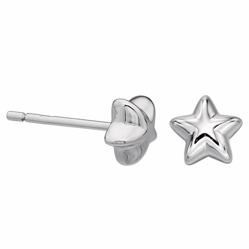 Little Star Sterling Silver Elle Star Childs Stud Earrings