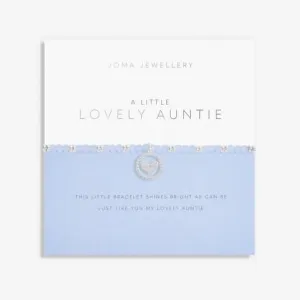 Live Life In Colour Lovely Auntie Silver And Blue 17.5cm Bracelet 6221
