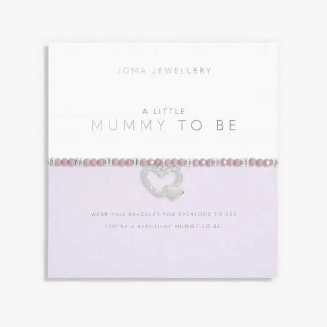 Live Life In Colour Mummy To Be Silver And Lilac 17.5cm Bracelet 6228