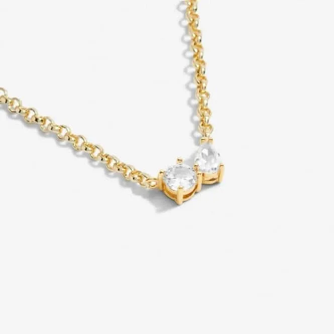 Love From Your Little Ones Two Gold Plated 46cm   5cm Necklace 6916
