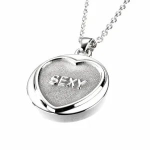 Love Hearts Classic Sterling Silver "Sexy" Necklace