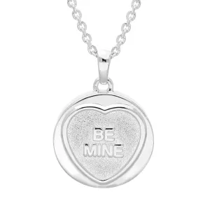 Love Hearts Sterling Silver Classic "Be Mine" Necklace