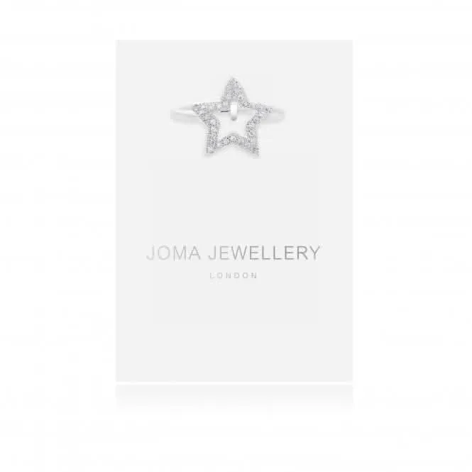 Lucia Lustre Star Organic Pave Ring 4811