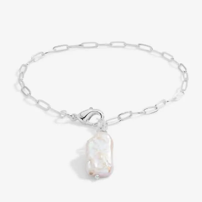 Lumi Pearl Pearl Chain Silver 19cm Total Length Bracelet 6203