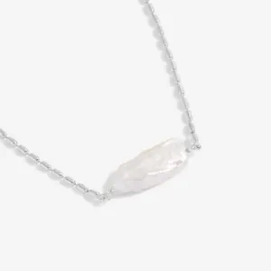 Lumi Pearl Silver 40cm   5cm Extender Necklace 6201