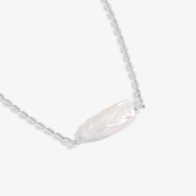 Lumi Pearl Silver 40cm   5cm Extender Necklace 6201