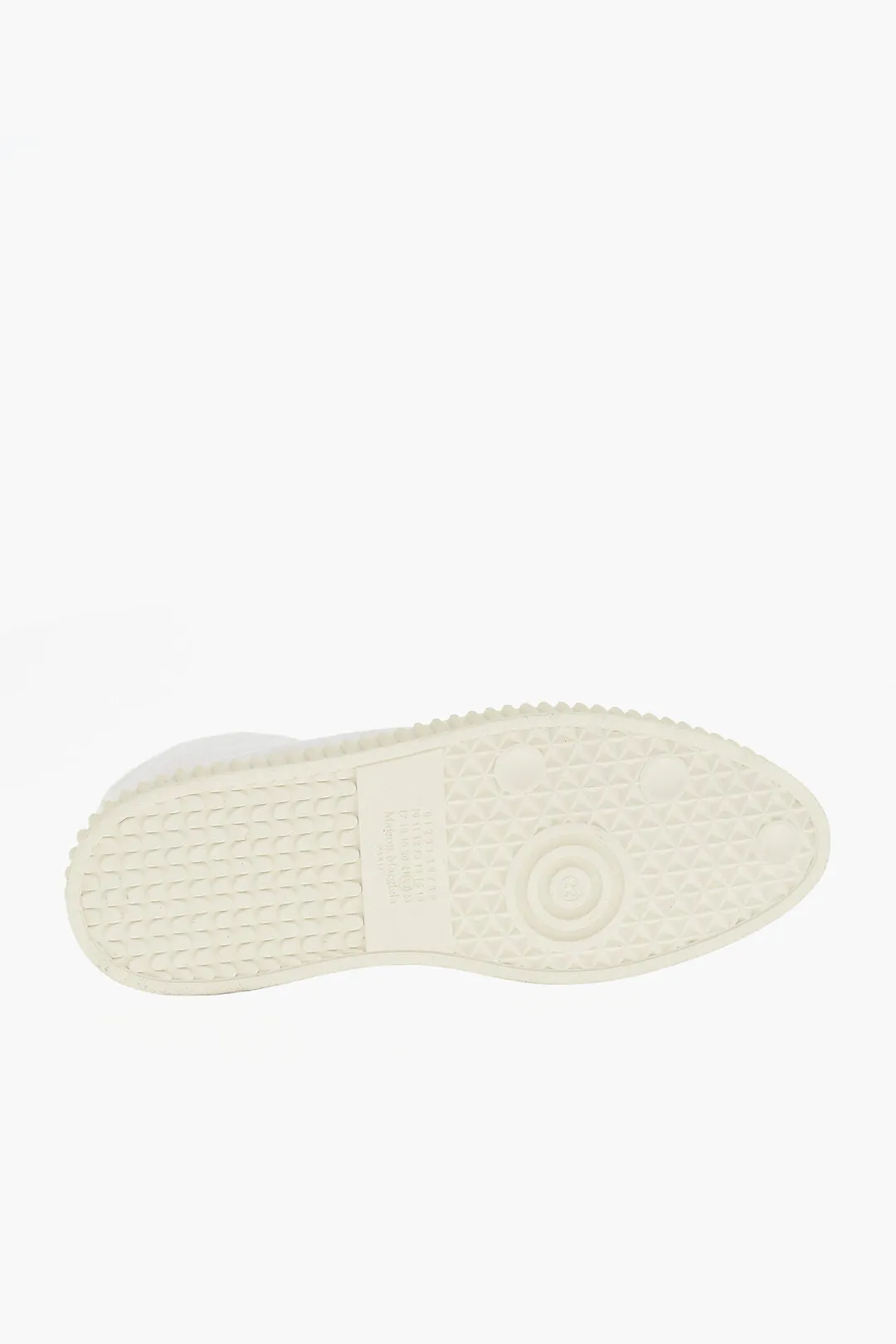 Maison Margiela Mm22 Canvas High-Top Sneakers With Rubber Sole