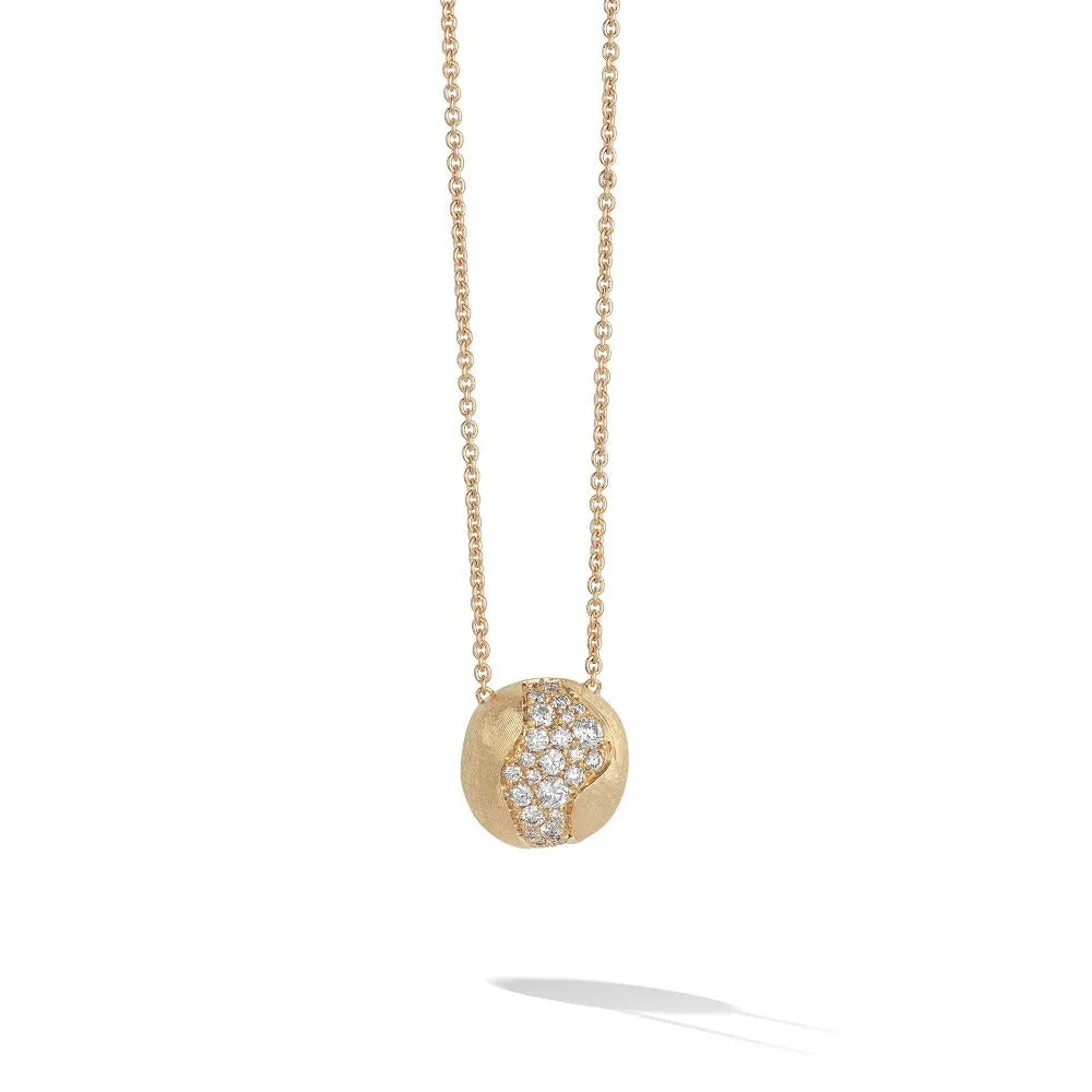 Marco Bicego Africa 18ct Yellow Gold 0.52ct Diamond Necklace D