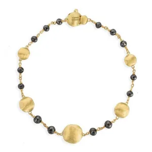 Marco Bicego Africa 18ct Yellow Gold 4.90ct Black Diamond Bracelet D