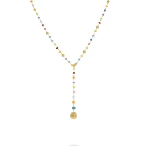 Marco Bicego Africa 18ct Yellow Gold Diamond Mixed Stone Necklet