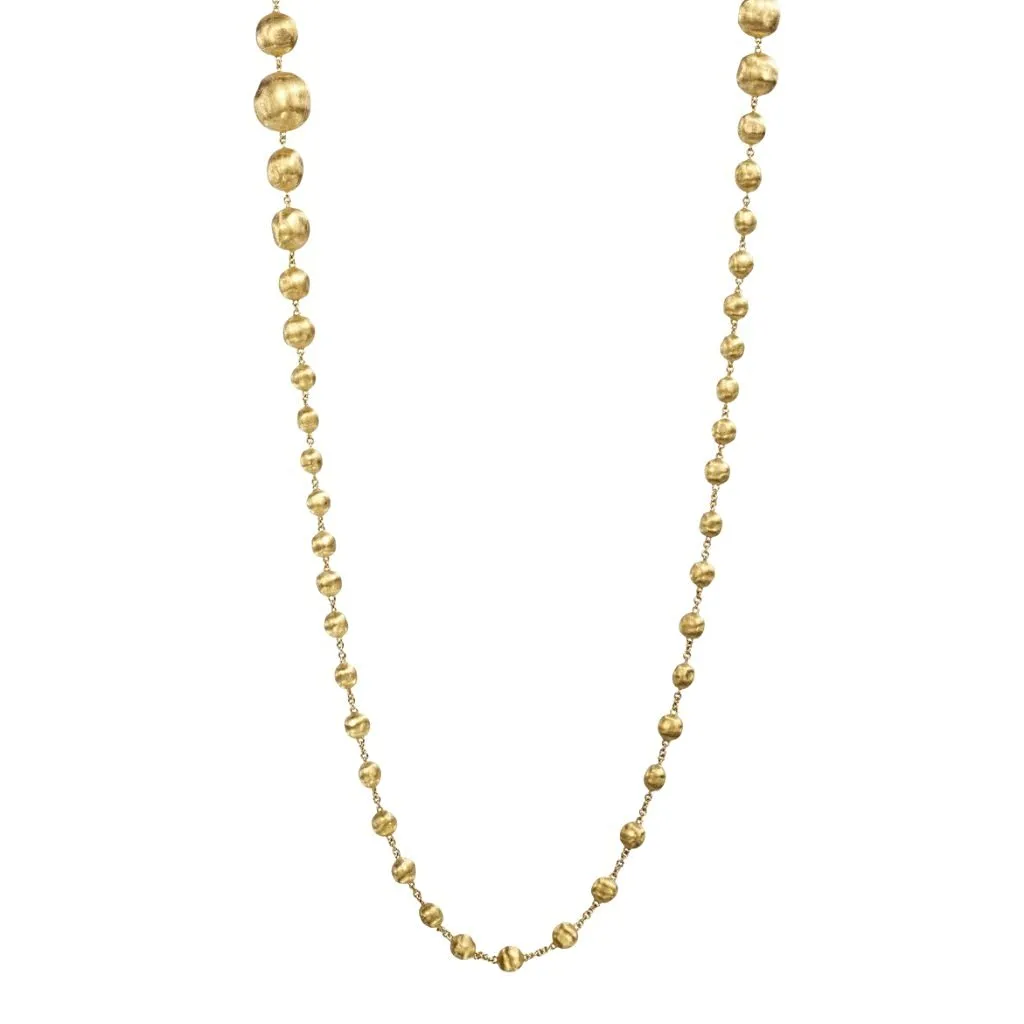 Marco Bicego Africa 18ct Yellow Gold Long Bead Necklace