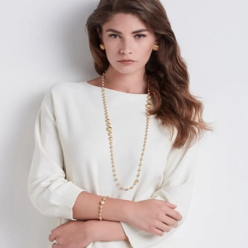 Marco Bicego Africa 18ct Yellow Gold Long Bead Necklace