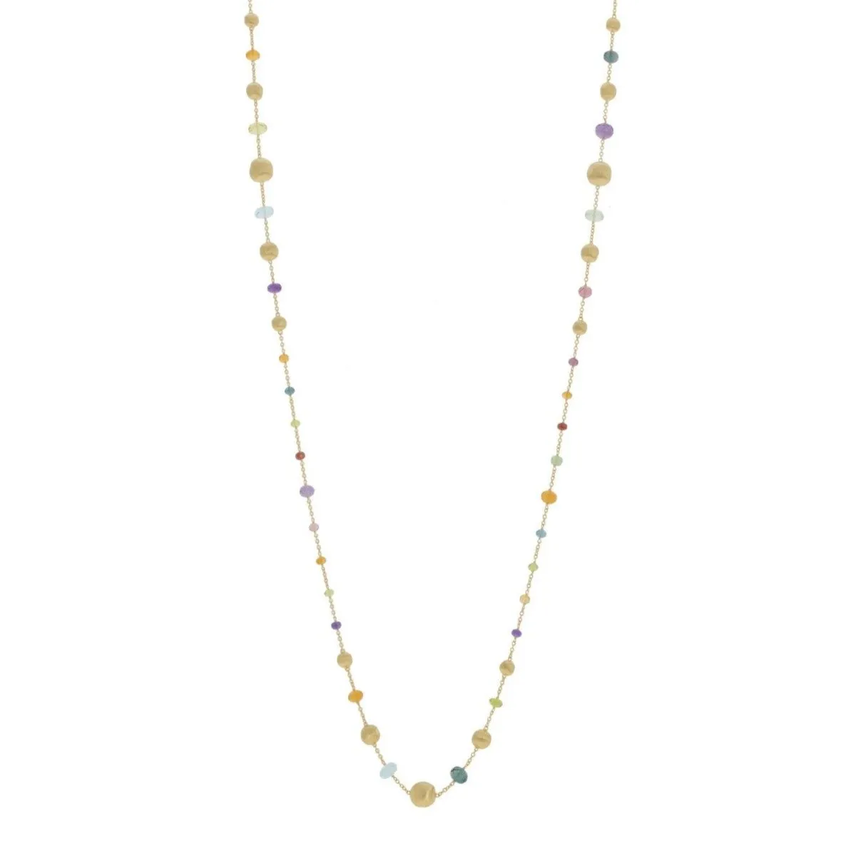 Marco Bicego Africa 18ct Yellow Gold Mixed Stone Necklace