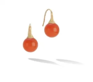 Marco Bicego Africa Boule 18ct Yellow Gold Carnelian Hook Earrings