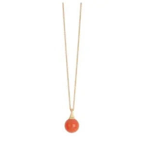 Marco Bicego Africa Boule 18ct Yellow Gold Carnelian Pendant D