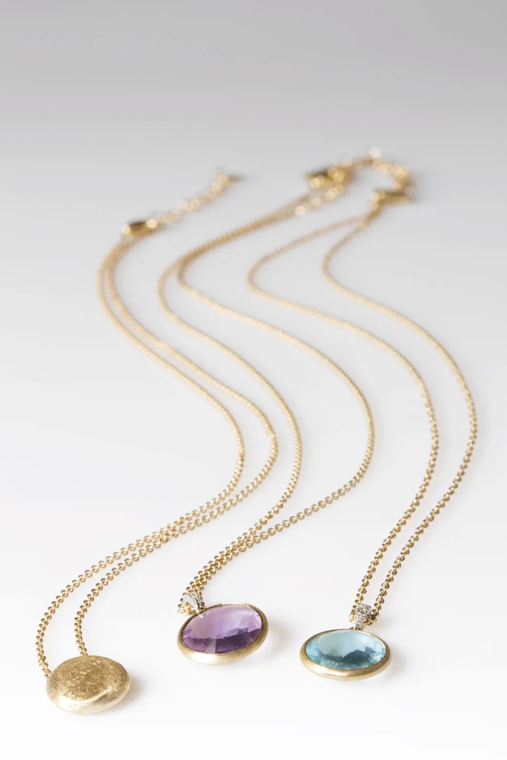 Marco Bicego Delicati 18ct Yellow Gold Topaz Diamond Necklace D