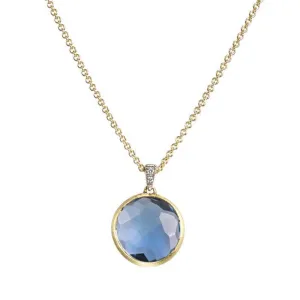 Marco Bicego Delicati 18ct Yellow Gold Topaz Diamond Necklace D