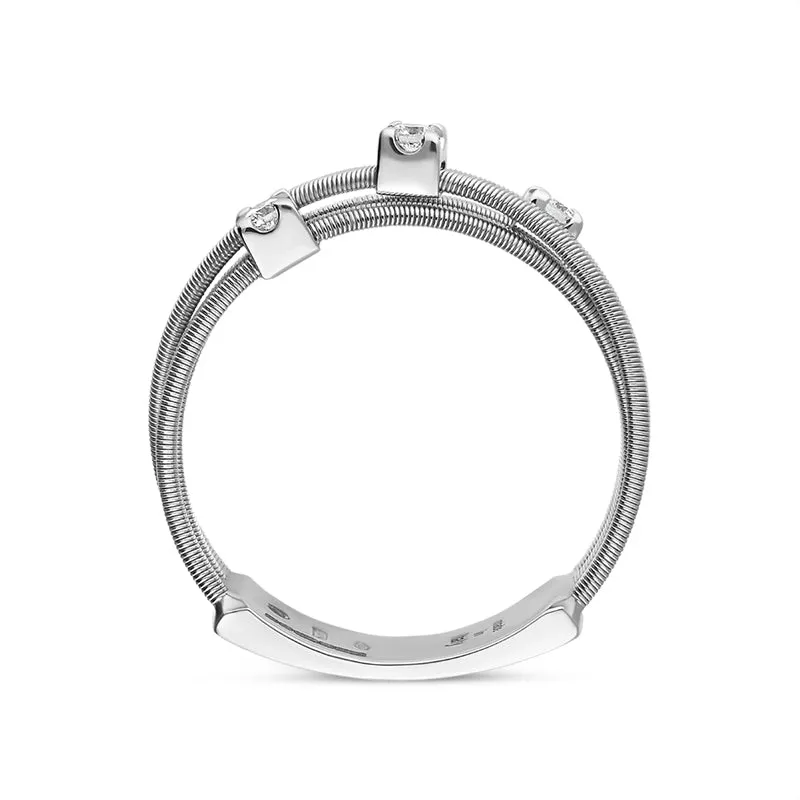 Marco Bicego Goa 18ct White Gold 0.09ct Diamond Ring