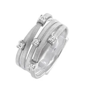 Marco Bicego Goa 18ct White Gold 0.15ct Diamond Ring