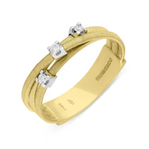 Marco Bicego Goa 18ct Yellow Gold 0.09ct Diamond Ring