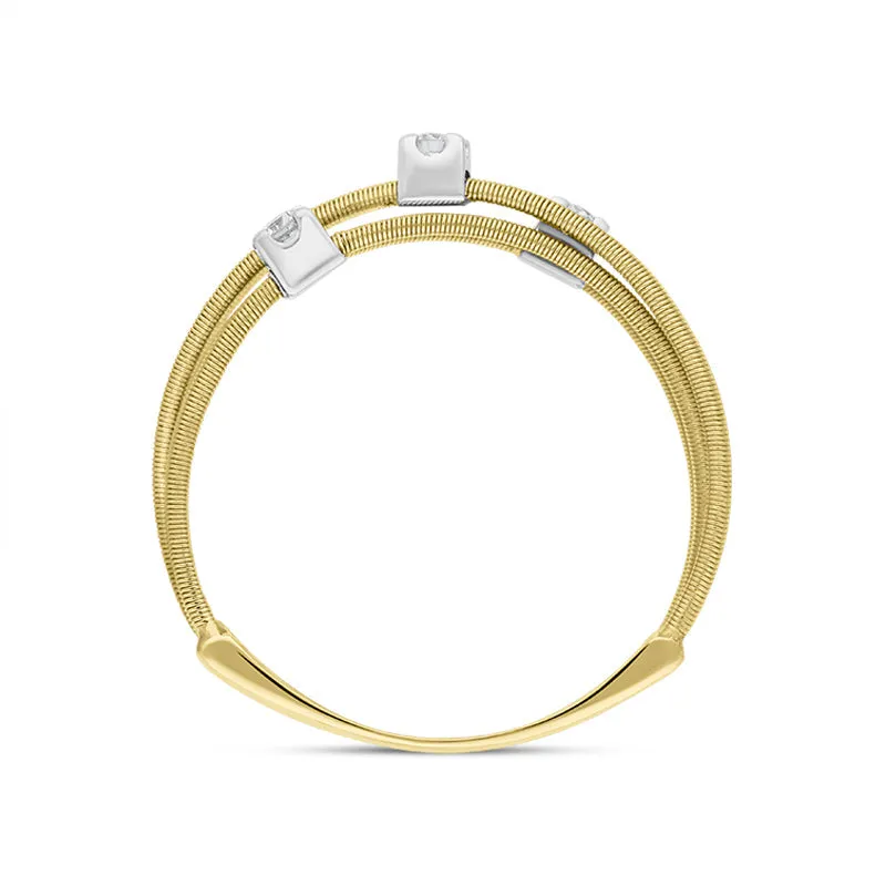 Marco Bicego Goa 18ct Yellow Gold 0.09ct Diamond Ring