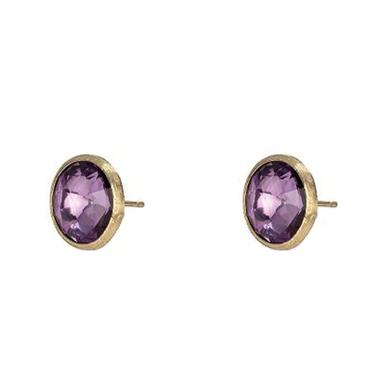 Marco Bicego Jaipur 18ct Yellow Gold Amethyst Stud Earrings