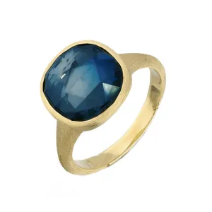 Marco Bicego Jaipur 18ct Yellow Gold Blue Topaz Ring D